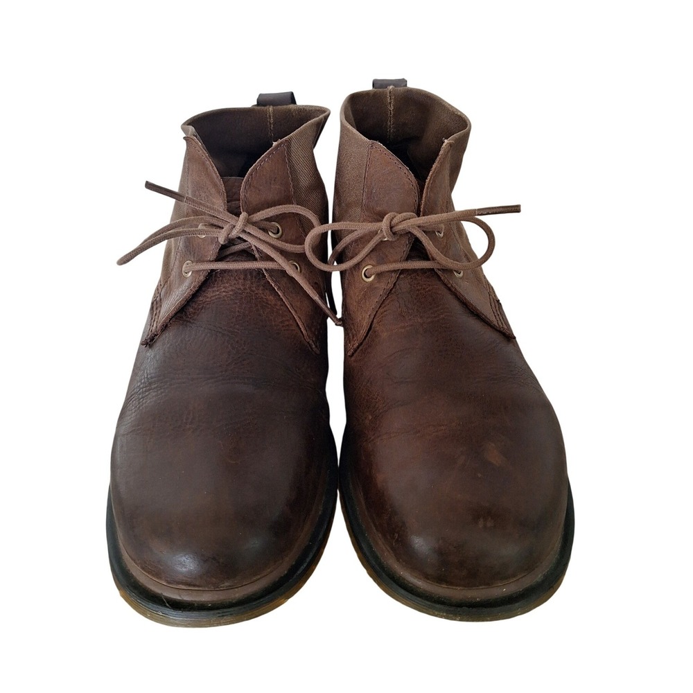 Dr.Martens men's wilson boots brown leather textile size 12